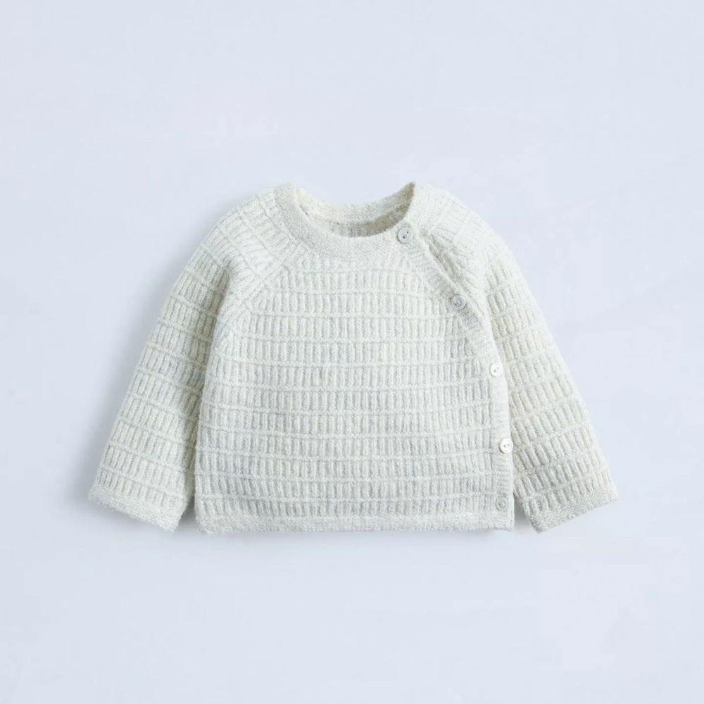 Gray Texture Knit Sweater & Pants Set